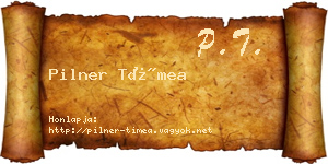 Pilner Tímea névjegykártya